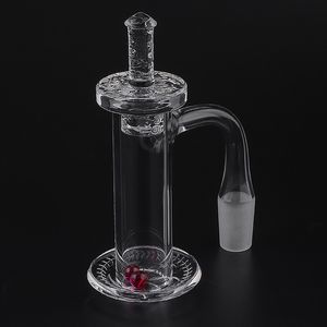 Full Weld Beveled Edge Smoking Accessories 20mmOD Quartz Blender With sandblasting Cap And 6mm Ruby Terp Pearls For Glass Water Bongs Dab Oil Rigs Pipes