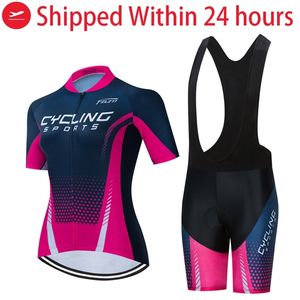 QuickDry mountain bike clothing Women bicycle jersey bib set dress Summer outdoor sports cycling clothes Ladies MTB wear 220601