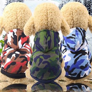 Autumn Winter Camouflage Roupos Roupas de animais de estimação Casaco de suprimento para cães pequenos Tidy Superhero fleece Puppy266u