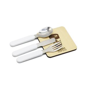 Set di posate da tavola in bianco per sublimazione Set di posate per bambini adulti a trasferimento di calore Cucchiaio Forchette Coltelli Set da tavola occidentale fai da te