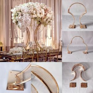 5pcs Mesa de casamento de moda de luxo CENTERPECES PARA DE DECORAÇÃO FLORAL Decoração Arranjo de Engajamento Flor Stand Party Birthday Welcome Entrance Door Cenários