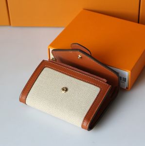 Najwyższej jakości portfele mody mini torebka krótka fold portfel klasyczny uchwyt na karty zippy monety torebki dla kobiet M81393
