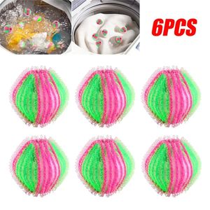 6Pcs Nylon Laundry Ball Anti-winding Washing Machine Hair Remover Laundrys Ball Fluff Cleaning Lint Fuzz Grab