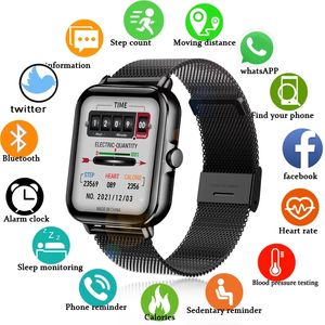 2022 New Bluetooth Answer Call Smart Watch Full Touch Dial Call Fitness Wrist Tracker IP67 Waterproof Smartwatch men women L21