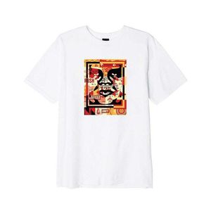 ingrosso Obbedire A-American Obey Fashion Simple Casual Men s Top White National Fashion Print Versatile Comovy T shirt315x