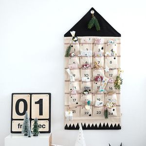 16/24 fickor StoraBge Påsar Pocket Foldbar Garderob Storage Hanging Organizer Christmas Advent Calendar DOM1061927