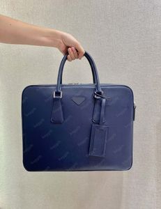 Сумки Saffiano Attacte Case PM подлинный кожаный портфель классический винтажный бизнес -сумочка причинно -поперечное тело