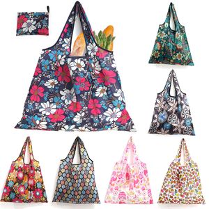 Foldable Shopping Bag Large Capacity Reusable Grocery Bags Portable and Durable Cloth Tote Storage Bags for Supermarket