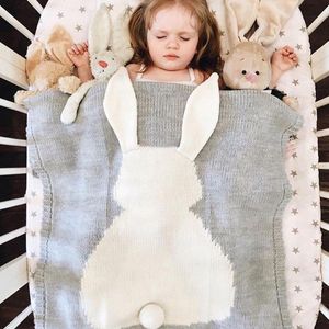 Blankets & Swaddling Baby Blanket Animals Pattern Stroller Soft Warm Knitted Swaddle Bath Towel Toddler Bedding Light Weight Design