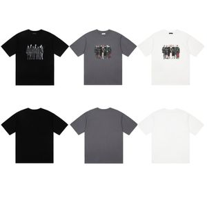 Yaz 2022 Moda T Shirt Erkekler Için Mektup Ortak Baskı Mens Bayan Giyim Kısa Kollu Tişört Tees