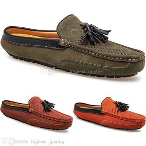 Spring Summer New Fashion British style Mens Canvas Casual Pea Shoes slippers Man Hundred Leisure Student Men Lazy Drive Overshoes Comfortable Breathable 38-47 1135