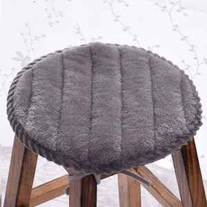 Cuscino/Cuscino Decorativo Cuscino Rotondo Peluche Cuscino Morbido Antiscivolo Sedia da Pranzo Ispessimento Invernale Sgabello Pad Tinta Unita Tatami Tappetino Cushi