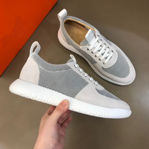 2022s/s Luxury Brands Mesh Runner Sneaker Shoes Men Mesh Technical Walking Casual Comfort Footwear Party Wedding EU38-45. Com caixa