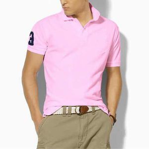 Hombre Big Pony Luxury Brand عالية الجودة البولو Top Men Sleeve Shirt Disual Dressuder Homme Polo Shirt Maschulino Lapel Tee 2023 New