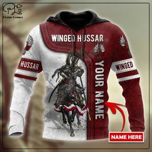 Plstar Cosmos Polish Winged Hussar Cavalier Tattoo Custom Name Tracksuit 3dprint Men Women Harajuku Pullover Casual Hoodies A11 220704