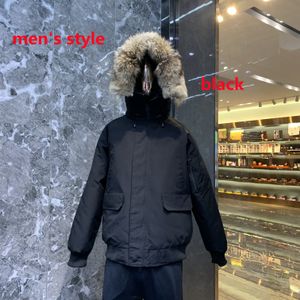 Cappotto in piumino d'oca Giacche invernali da uomo Collo in vera pelliccia di lupo Con cappuccio Cappotti caldi e antivento per esterni con cappuccio rimovibile Parka Piumino da uomo 756