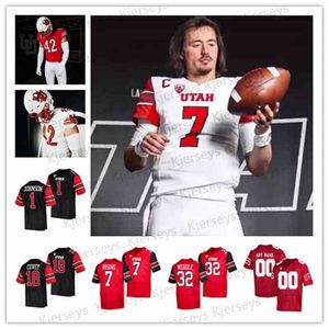 Ceocustom Utah Utes Football Jersey College Devin Lloyd Zack Moss Brant Kuithe Charlie Brewer Cameron Rising Tavion Thomas Micah Bernard