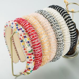 Colorful Crystal Headband Fashion Hair Accessories For Women Trend Temperament Hairband all-match Hair Band Girl Headdress