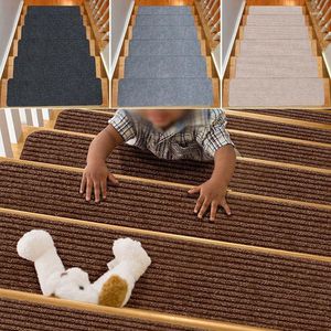 Carpets 1Pcs Stair Tread Carpet Mats Floor Mat Door Step Staircase Non-Slip Household Pad Protection Pads Home DecorCarpets