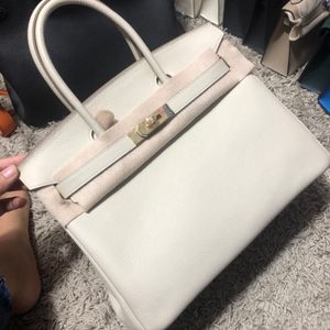 25 cm Marke Geldbörse Luxus -Bag -Designer Handtasche Togo Leder Handgefertigte Nähtecreme Oliven Grün viele Farben Großhandel Preis Schnelle Lieferung