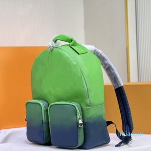 حقيبة ظهر للرجال النسائية الجديدة الأصلية monograms taurillon taurillon geneine thedle t designer backpack حقيبة كبيرة الحجم
