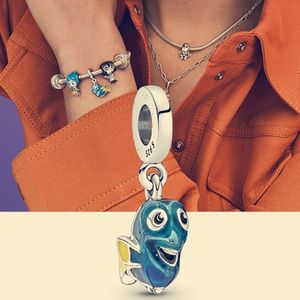 Disny Dorly Dangle Pandora Charms för armband DIY -smycken som gör kit Loose Bead 925 Sterling Silver Wedding Party Gift 792025C01