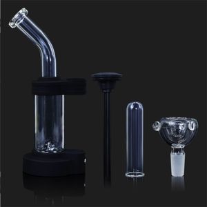 Atacado 12 polegadas LED Cabana de Hookahs de plasma em tubos de água escura com caixa de embalagem de vidro Bongs Óleo Dab Rigs 14mm articulação feminina com tigela 5mm espessura WP2234