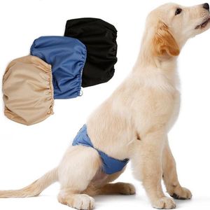 Hundebekleidung Waschbare männliche Windel-Hygieneshorts für kleine große Tiere Slips Hosen Schutzhosen Schwarz Blau XS bis XL