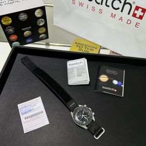 watchmen Bioceramic Moonswatch moonswatch luxury Quarz Chronograph Watch 5A high quality wristwatch designer omegawatch all dial work womenwatch montre T1H3