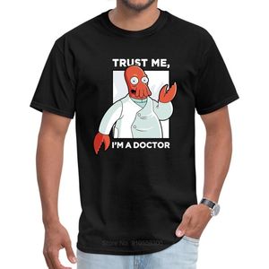 Śmieszne men s t t shirts Doctor Zoidberg, który unikalny t -shirt specjalny 100 bawełniany tkanina Tshirt Trust Me I m a cthulhu tees 220705