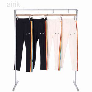 Pantaloni sportivi laterali classici arcobaleno Pantaloni casual firmati Pantaloni sportivi da uomo larghi Pantaloni sportivi da jogging Pantaloni sportivi solidi Pantaloni sportivi arcobaleno Vita elastica