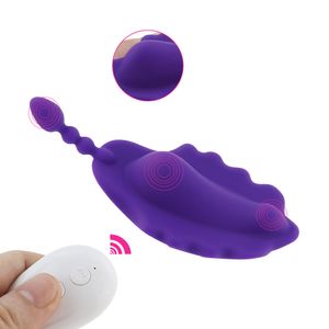 Vibratori indossabili della biancheria intima per le donne 10 Giocattoli sexy impermeabili di frequenza Controllo Remoto Stimolatore del clitoride dell'ombra dell'uovo vibrante