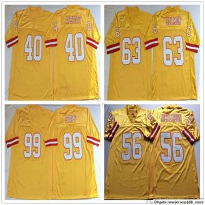 NCAA Retro Vintage 99 Warren Sapp Sapp Jersey 63 Roy Selmon 40 Mike Alstott 56 Hardy Nickerson Mens costure -se camisas de futebol