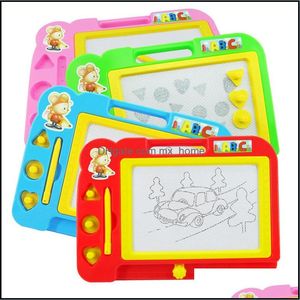 Kids Magnetic Writing Painting Ding Graffiti Board Toy Preschool Tool Bambini Ragazzi Ragazze Educational Y117 Drop Delivery 2021 Gift Sets Gift