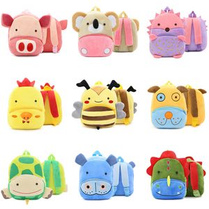 Fashion Cute Cartoon Kids Plush Backpacks Kindergarten Schoolbag Animal Backpack Children School Bags Girls Backpack Gift 220725