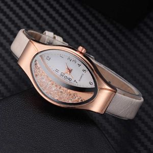 Luxury Women Watch Ladies Clock Fashion Diamond Leather Kvinna Quartz Armbandsur Relogio Feminino