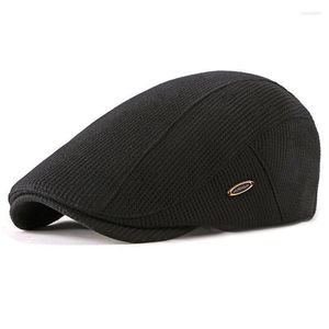 Berets Fibonacci Cap Fashion Sboy Caps Knitting plus aksamitne czapki beretowe dla mężczyzn jesienne zimowe płaskie tatę golf golfa blufa hatberets wend2