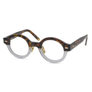 Erkekler Tasarımcı Optik Gözlük Yuvarlak Gözlük Çerçeveleri Erkekler Için Marka Kadın Gözlük Çerçevesi Saf Titanyum Burun Pad Miyopi Gözlük Şeffaf Lens