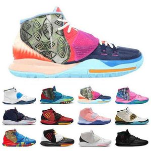 Vendi bene guarisci il mondo Kyrie 6 scarpe da basket da uomo piscina vasto orologio grigio allevato undici scarpe da ginnastica sportive da uomo oracle aqua40-46