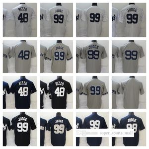 99 Aaron Judge Baseball Jersey 48 Anthony Rizzo Blank 2022 szyte koszulki mężczyźni kobiety młodzież rozmiar S-XXXL