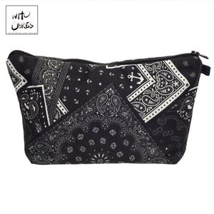 Who S Fashion Printing Black Amoeba Makeup Bags Cosmetic Organizer мешки мешочки для путешествий леди мешочко