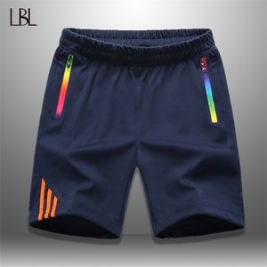 LBL Striped Shorts Men Summer Mens Sportswear Casual Boardshorts Man Zipper Pocket Breathable Mens Short Trousers Fashion 210322