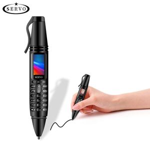 2022 Unlocked K07 0.96inch Tiny Screen Pen mini Mobile phone Dual SIM Card Bluetooth Dialer Cellphone with Flashlight Recording Pens for smartphones