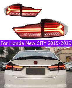 Auto LED-bakljus Tillbehör för Honda New Cith 20 15-20 19 LED-dynamiska blinkers Drl Brake Fog Reversing Baklampan