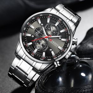 Wristwatches Watches Men Top Big Military Sport Watch Mens Stainless Steel Waterproof Chronograph Wristwatch Male ClockWristwatches Wristwat