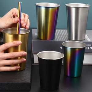 350ml Stainless Steel Beer Cups Household Office Bar Water Drinks Coffee Tumbler Tea Milk Mugs Kitchen Drinkware