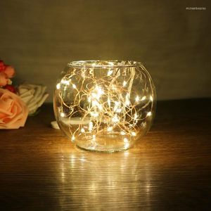 弦led copper string light 2m/6.5ft 20 IP64ランプウォームホワイトウェディングパーティークリスマスバッテリー駆動弦楽