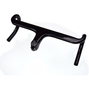 Newest Racing Road bike UD full carbon fibre handlebar aero drop bar stem integrated internal cable 380-440x80-120mm