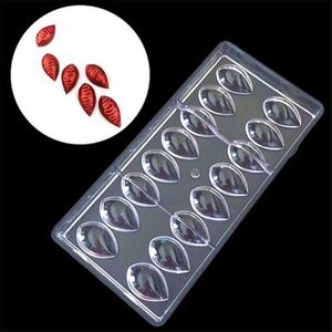 3D Diamond Lotus Shape Polykarbonat Choklad Mögel Bakeware Candy Mold Cake PC Mold Baking Pastry Tools Candy Jelly Molds Y200612