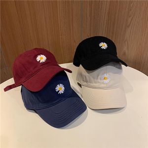 Daisy baseball cap kvinnlig manlig gd koreansk g-drake broderad justerbar bomullsmän